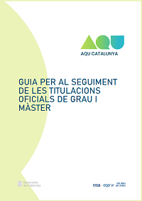 Cubierta de la Guía para el seguimiento de las titulaciones oficiales de grado y máster